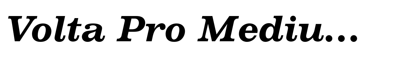 Volta Pro Medium Italic